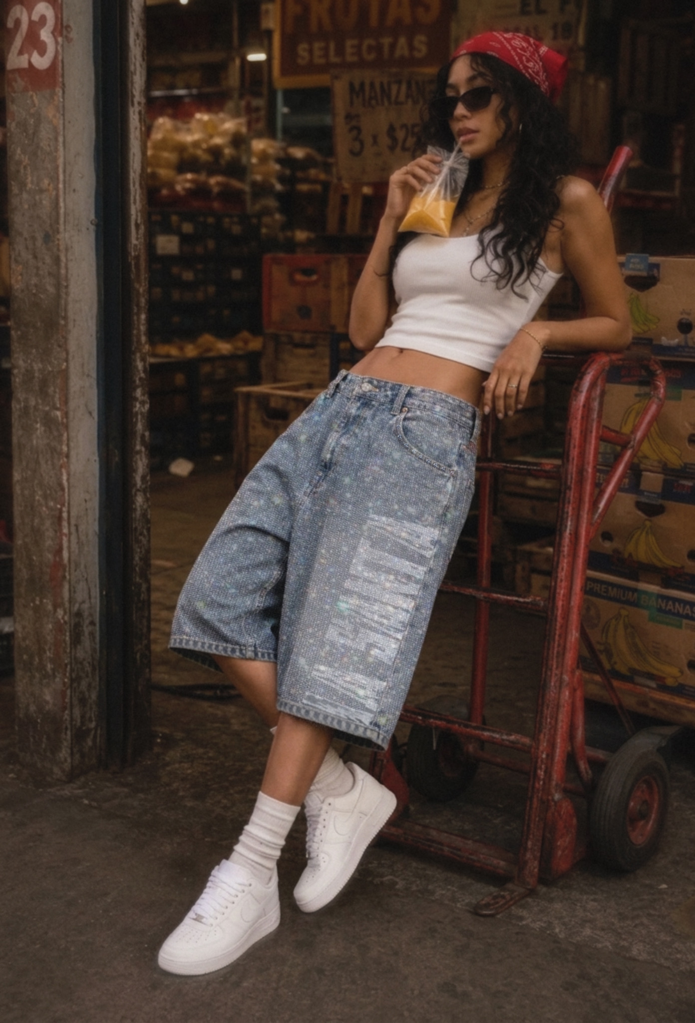 La Santa Glitter Shorts